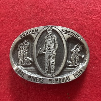 Benham KY Coal Miners Memorial Park - Belt Buckle -Ltd. Ed.