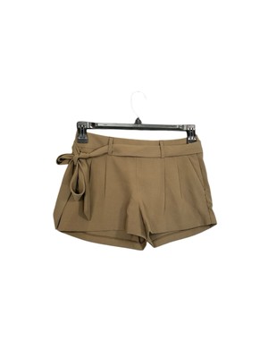 Express women's dress chino shorts olive green size 00 With Bow