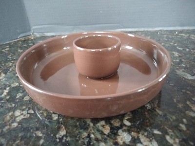10'' Marshall Studios Chip And Dip Dish Pottery
