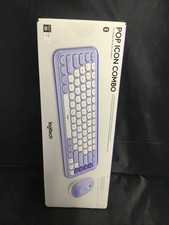 Authentic Logitech POP ICON COMBO Keyboard  Mouse 920-013043 LILAC