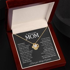 To My Loving Mom Knot Necklace