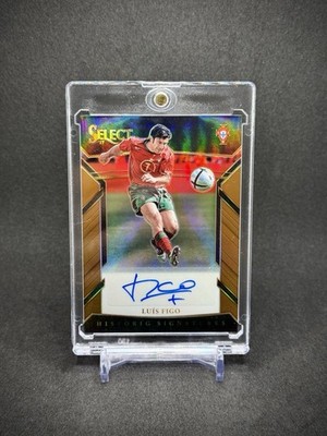 Luis Figo 2017-18 Panini Select Historical Signatures Bronze /20 SSP Portugal