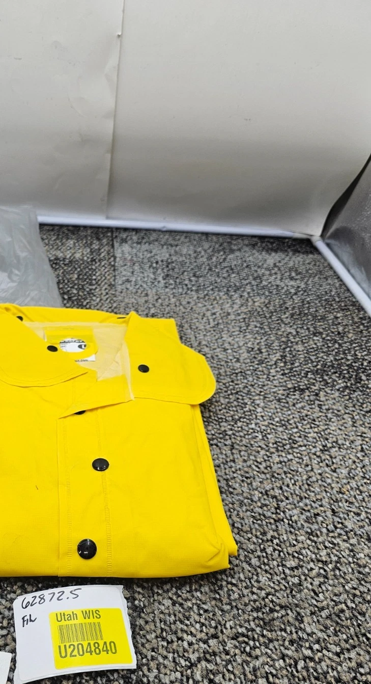 (QTY 2) MCR Safety 200C Classic Raincoat Safety Yellow With Hood Largea - product detail image 8