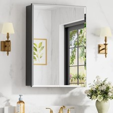 20x28 Inch Medicine Cabinet W/ Mirror Aluminum Bathroom Mirror Cabinet Beveled