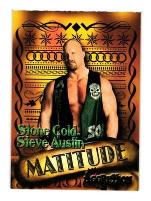 2003 Fleer WWE Aggression Matitude - Steve Austin (4 of 10 M)  Stone Cold