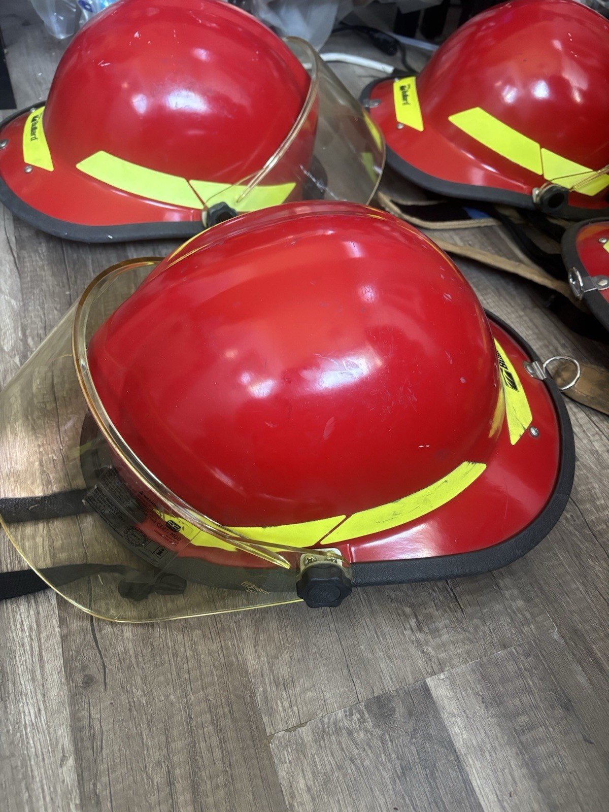 BULLARD FXRED  Fire Rescue Helmet W/ Bullard Tracklight LED