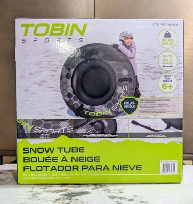 Tobin Sports Snow Tube 47'' with Pull Rope  Weather Resistant Sledding