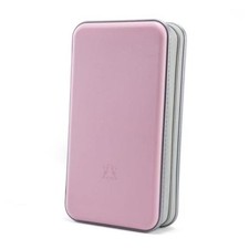 CD Case Hard Plastic Disc Storage Holder for Car  CD 96 Capacity Light Pink