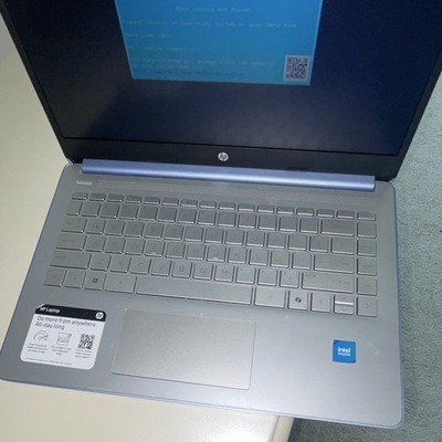 HP Laptop 15.6in Blue Notebook PC Intel Processor Webcam HDMI USB-C USB 3.0