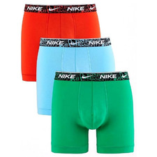 Nike Dri-FIT Men's Essential Cotton Stretch Boxer Briefs w/fly Red/ Blue/Green