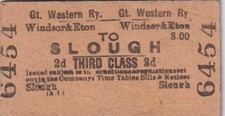 Great Western Railway Ticket WINDSOR & ETON 6454