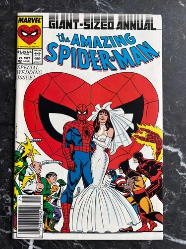 Amazing Spider-Man Giant Sized Annual #21 (1981) Peter and MJ Wedding NM- 9.2