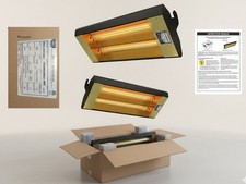 Re-Verber-Ray, MW2-46-3 Medium-Wave Electric Infrared Heater; 20,473 BTU