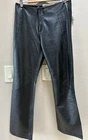 Rubin Chapelle Leather Black Pants Size 6 Low Rise Bootcut