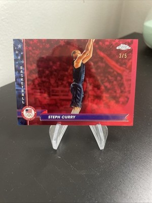 2024 Topps Chrome U.S. Olympics #119 Stephen Curry Pink Refractor /5