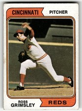 1974 Topps Ross Grimsley #59 Cincinnati Reds LOW MID GRADE FILLER