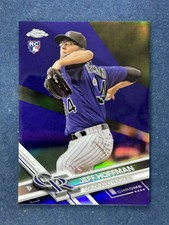 2017 Topps Chrome Purple Refractor #70 Jeff Hoffman Rockies /299 RC