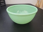 Vintage 1950s Fire King Oven Ware Jadeite 7” Mixing Bowl Rolled Rim