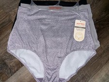 Warners  Womens Brief Underwear Panties Polyester Blend 3-Pair Microfiber  M