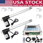 12" Linear Actuators &Wind Sensor for 6000N Dual Axis Solar Tracking Tracker Kit — photo 1