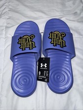Under Armour Ansa Graphic Logo Slides Lavender Purple Sandals 3024435 Men  s 9