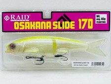 RAID JAPAN OSAKANA SLIDE 170 46g Floating Swim Bait #OSL06 PEARLY CHART Unopened