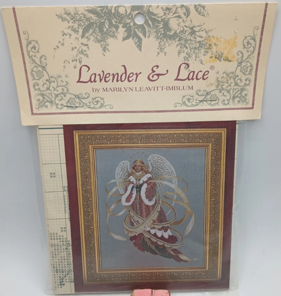 Lavender & Lace ANGEL OF CHRISTMAS LL39 Leavitt-Imblum Chart Pattern NOS 1996 - Image 2 of 3