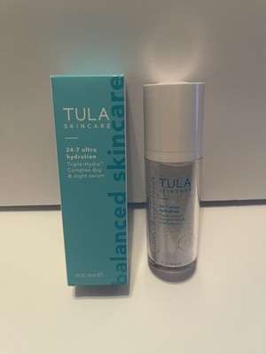 TULA SKINCARE 24-7 Ultra Hydration Day &Night  Serum 1 fl oz/30ml Full Size NIB
