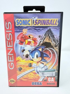Sonic The Hedgehog Spinball (Sega Genesis, 1993) AUTHENTIC- TESTED & WORKS