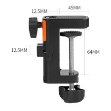 Support de Table à Double Trou En Métal Pince de Fixation Réglable pour Bureau
