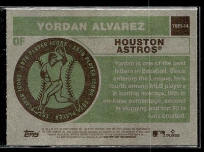 Yordan Alvarez - 2025 Topps Heritage 1976 Player Icons #76PI-14