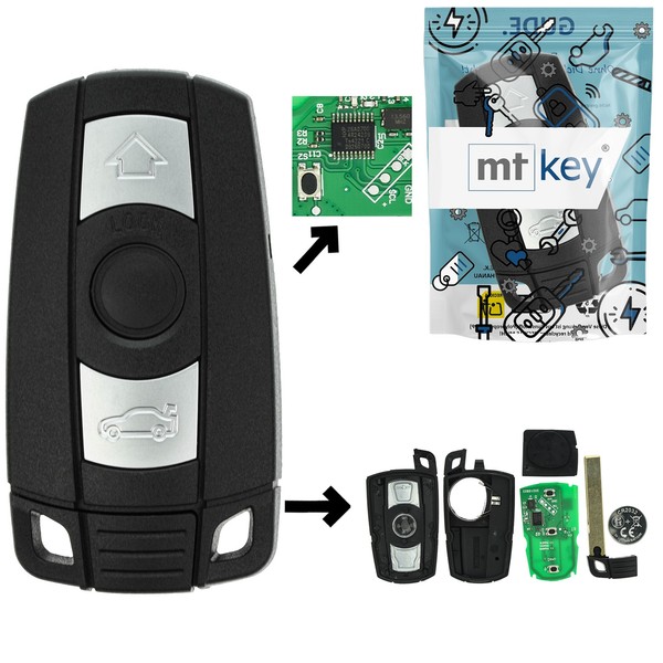 Funk SchlüSsel 434MHZ ID46 FüR 3Er E90 E91 E92 E93 M3 05-08 CAS3 AutoschlüSsel-image