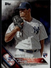 2016 Topps #365 James Pazos Sparkle Foil #/177
