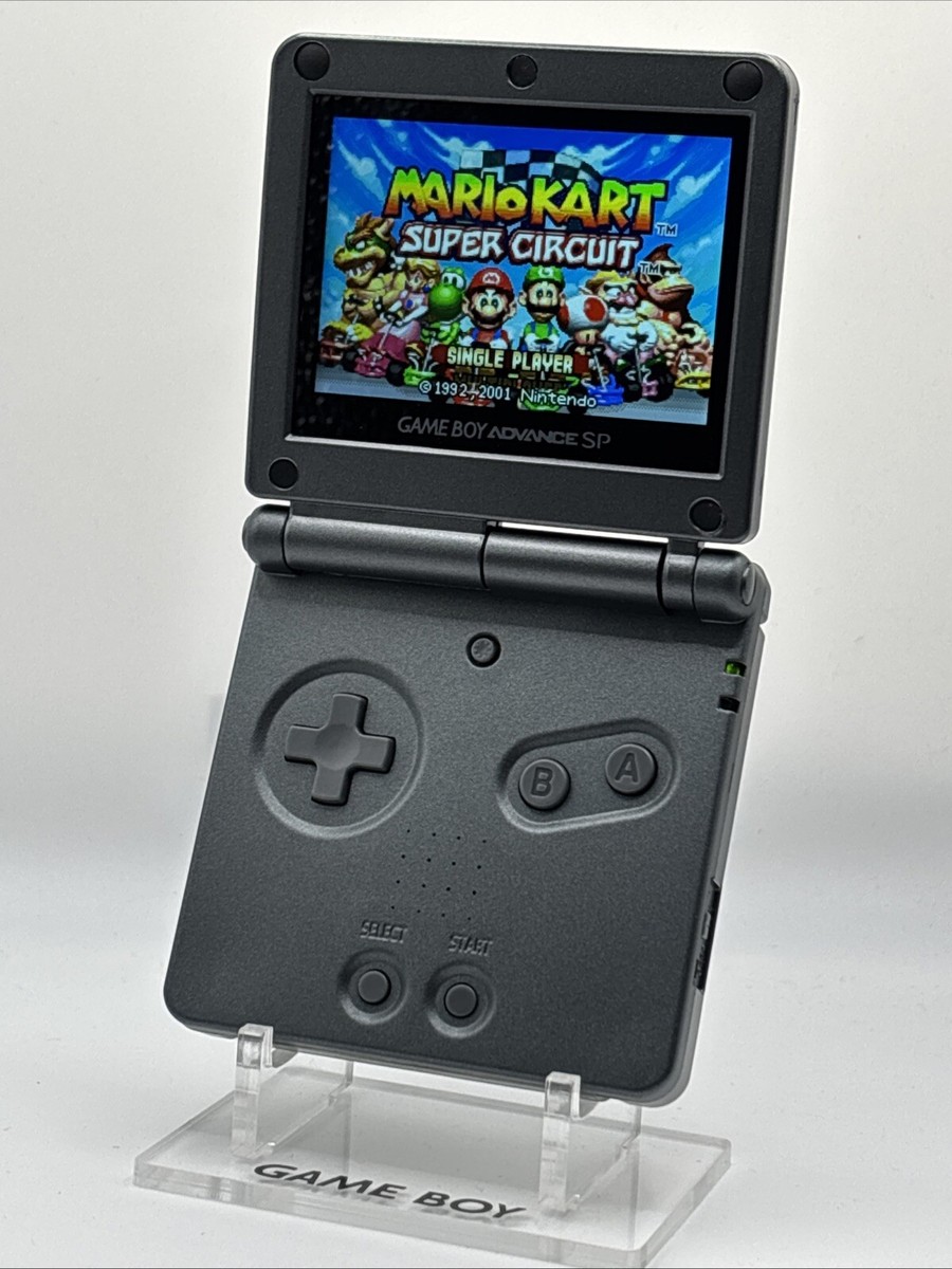 Original Gameboy Advance Sp Black EXtremeRate IPS Ready Upgraded