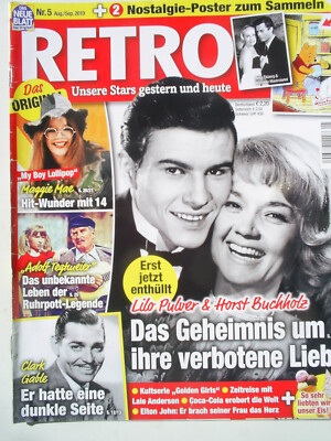 RETRO 2019 - LILO PULVER HORST BUCHHOLZ MAGGIE MAE CLARK GABLE EDGAR WALLACE 