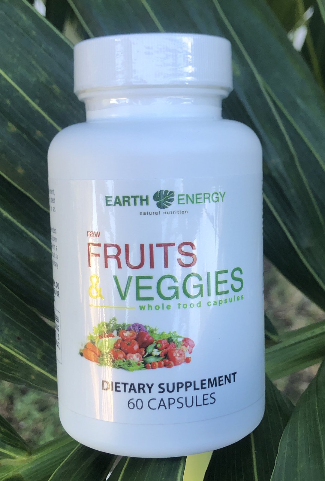 Earth Energy FRUITS and VEGGIES Whole Food 60 Capsules Natural