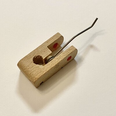1 Wood S2 Compact Size Spinet/Console Piano Damper Lever Flange w/Spring
