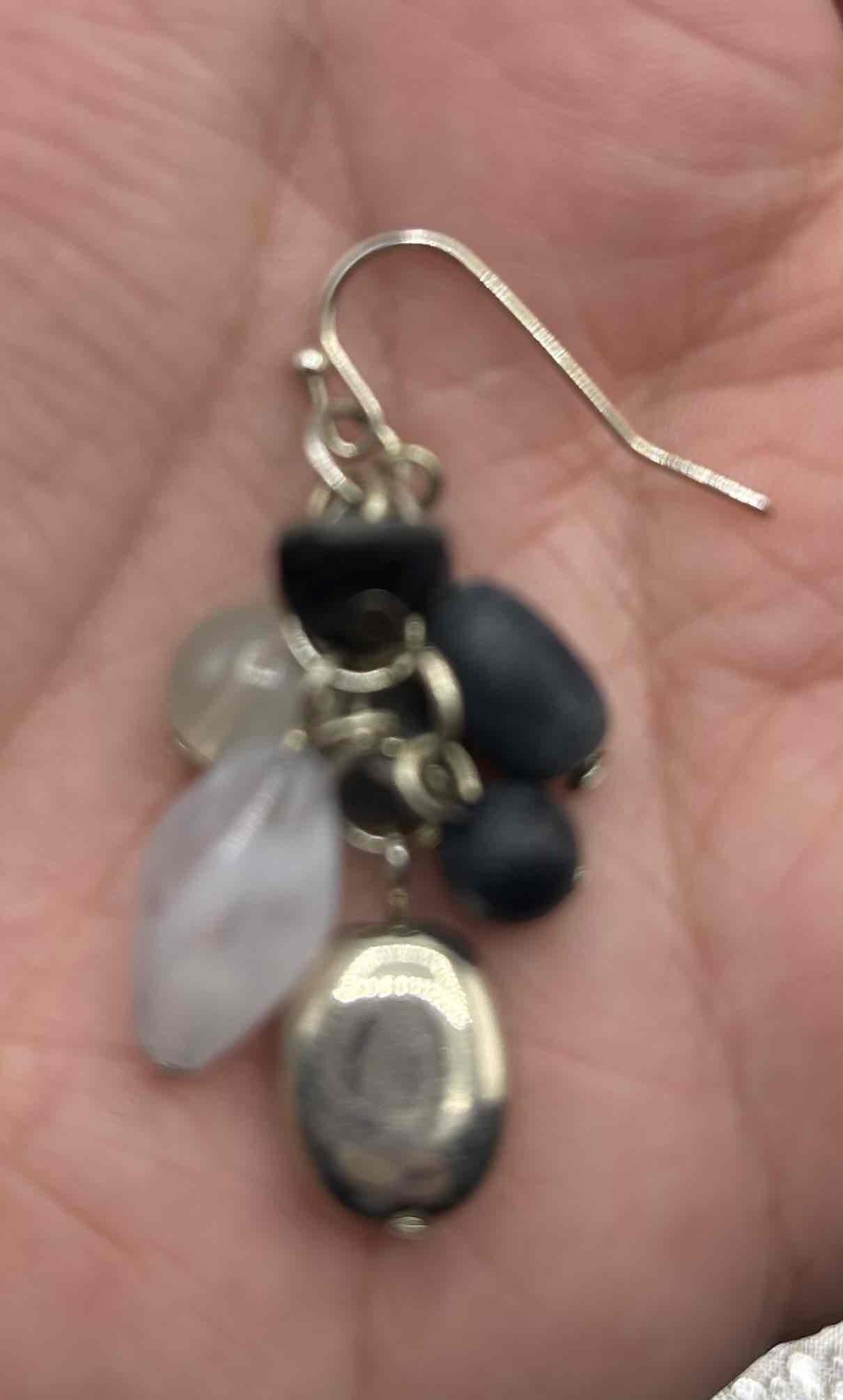 Multi Gemstone Beaded Dangle Earrings Womens - image 3