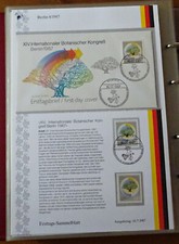 Berlin ETSB 8 / 1987 ERSTTAGS SAMMELBLATT Briefmarken Inter. Botanischer Kongre&szlig;