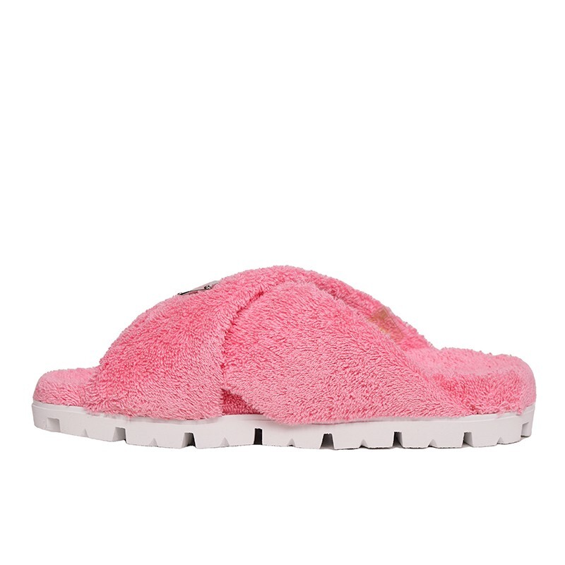 sz 36.5 NEW $825 PRADA Women's Pink TERRY CLOTH Sporty