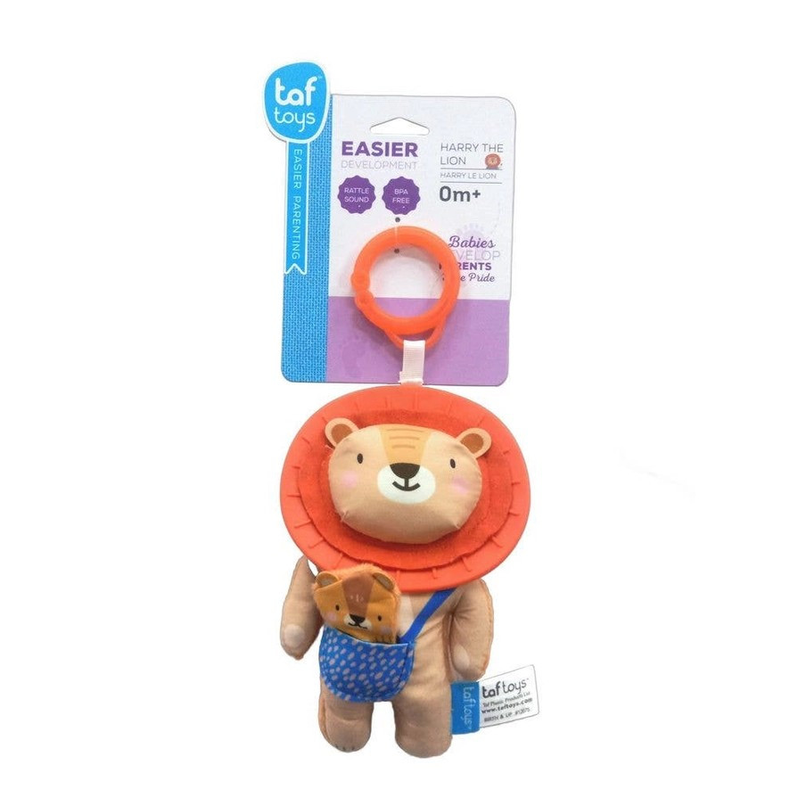 HARRY THE LION - TEETHING/PRAM TOY BY TAF TOYS **NEW**
