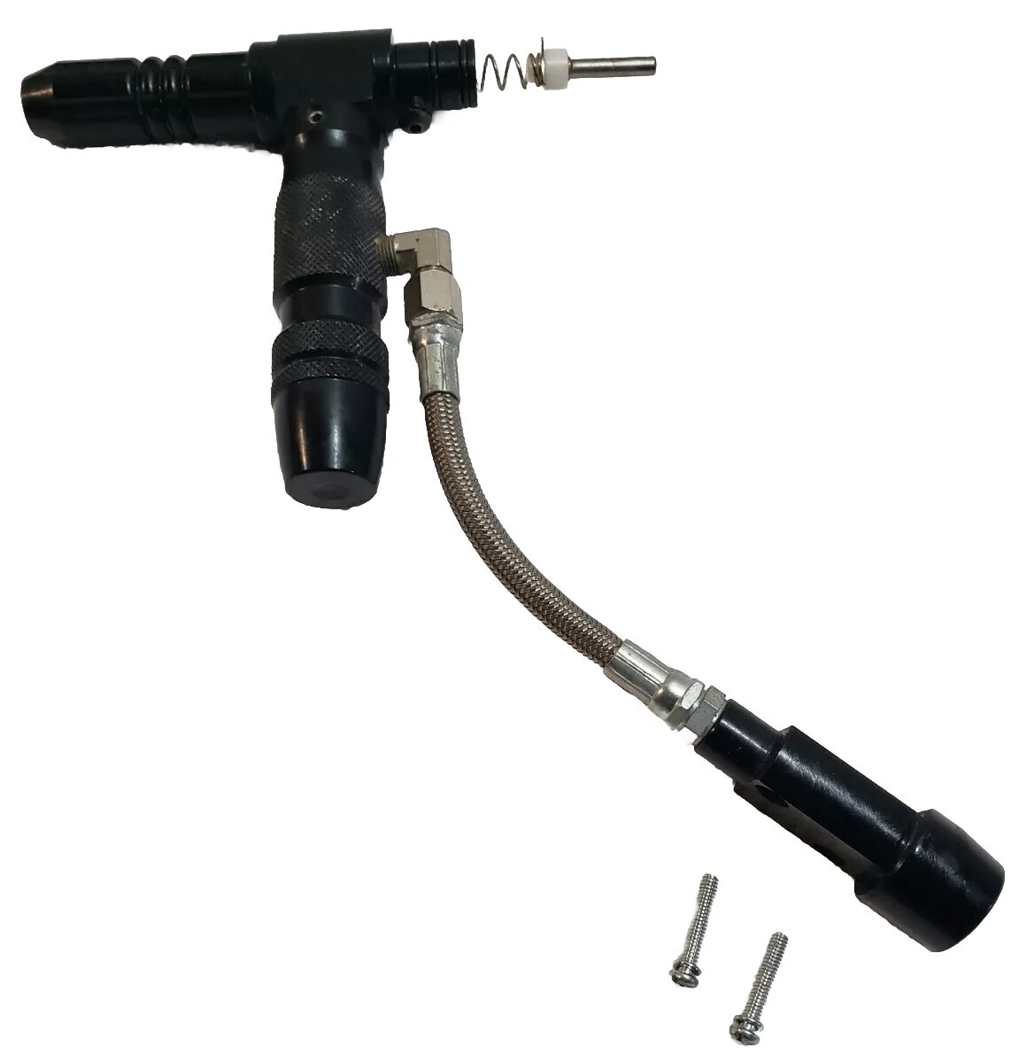 Spyder Sonix Pro Paintball Gun Vertical Grip tank valve hose cup