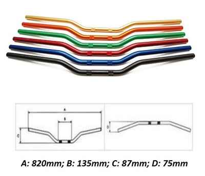 Kit Manubrio Piega Bassa Accossato 22mm Contrappesi TK002