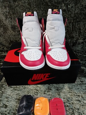 Size 9 - Jordan 1 Retro High OG Light Fusion Red 2021 for sale