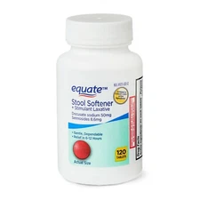Equate Stool Softener Plus Laxative, 120 Ct - Constipation..