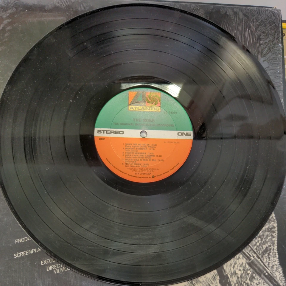 Record Album The Rose Starring Bette Midler Original Soundtrack Recording LP VG - Image 3 of 3