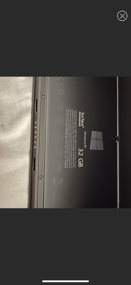Microsoft Surface RT RT 64GB, Wi-Fi, 10.6in - Dark Titanium for