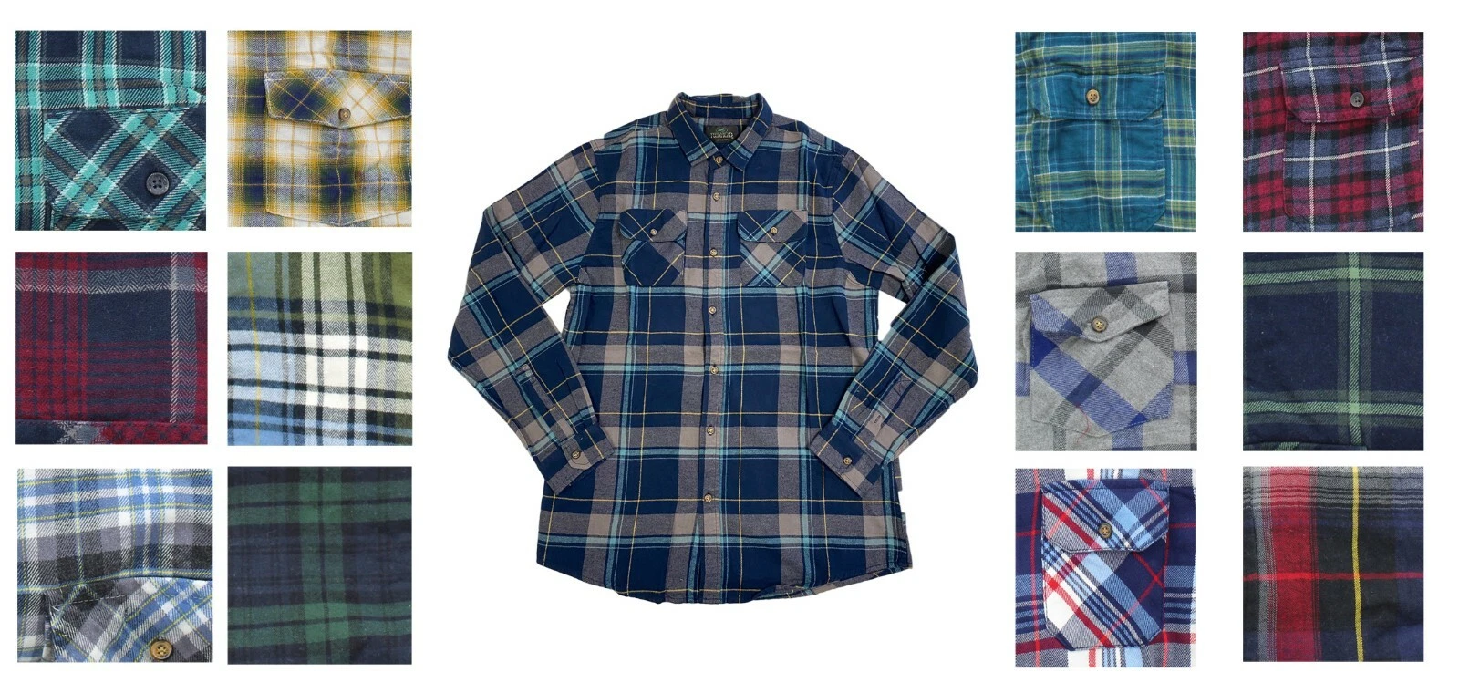 Redhead Flannel Shirt Men's Long Sleeve Brushed Plaid, Regular Fit, 2 Pocket