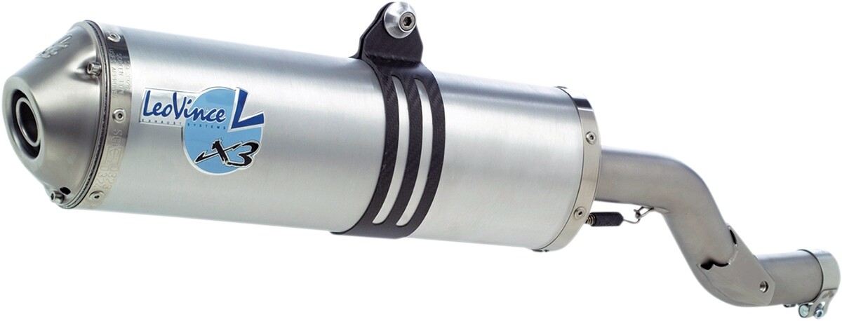 Leo Vince X3 Slip-On Exhaust Aluminum CF Steel SS Suzuki DRZ400S