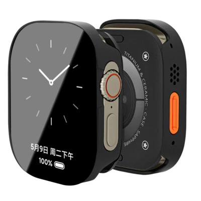 GEEKTHINK Matal Case For Apple Watch Built-in Screen Protector Back Cover Protective Cover